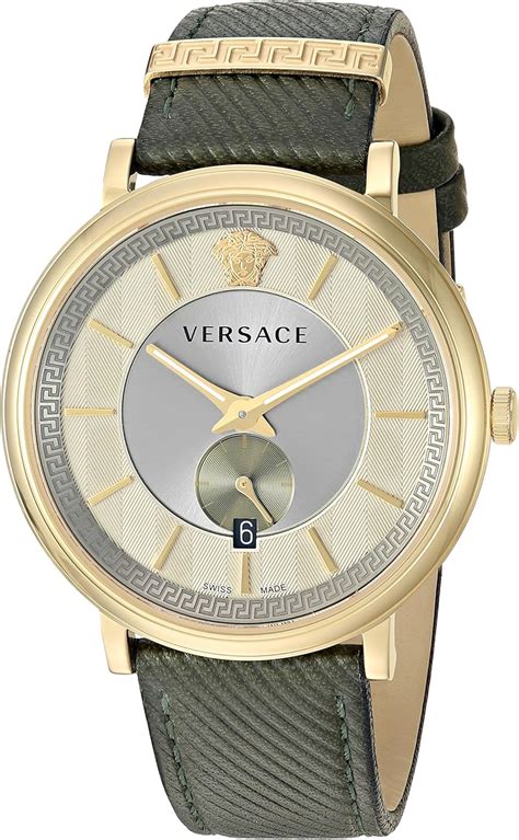 mens leather versace watch band amazon|Versace watch leather band.